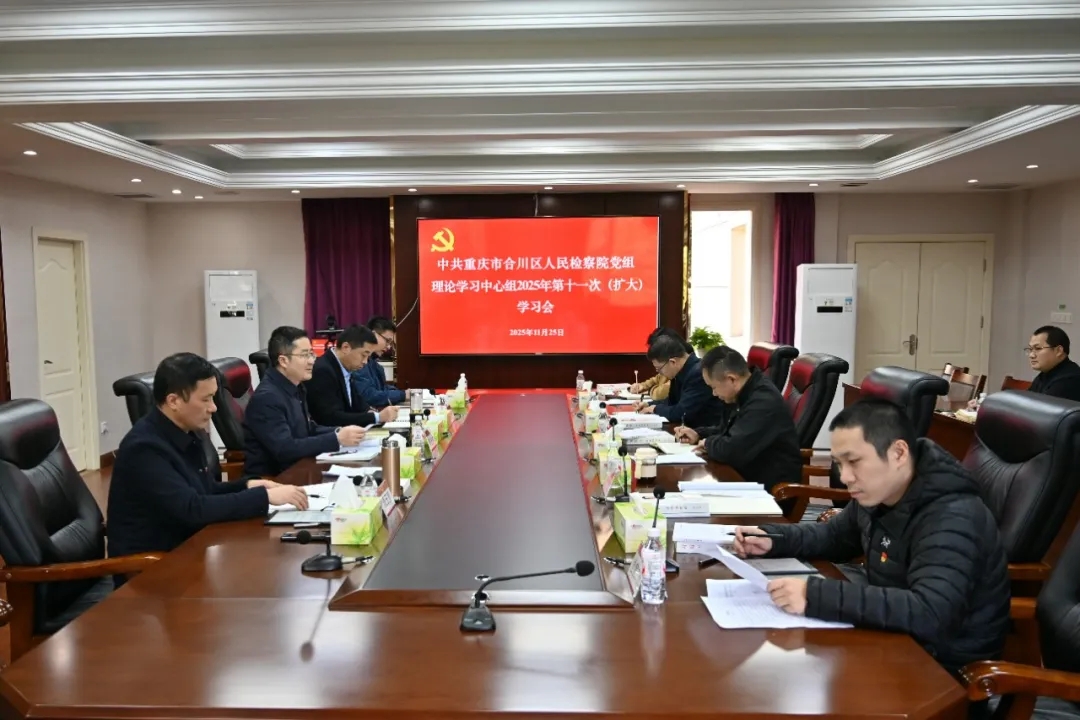 合川区检察院召开党组理论学习中心组2025年第11次（扩大）学习会
